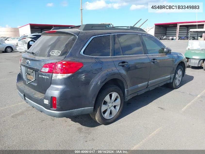 4S4BRCBC1B3349883 2011 Subaru Outback 2.5I Premium