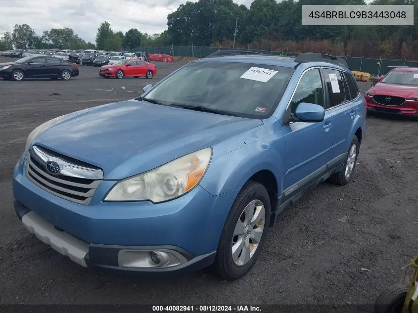 2011 Subaru Outback 2.5I Limited VIN: 4S4BRBLC9B3443048 Lot: 40082941