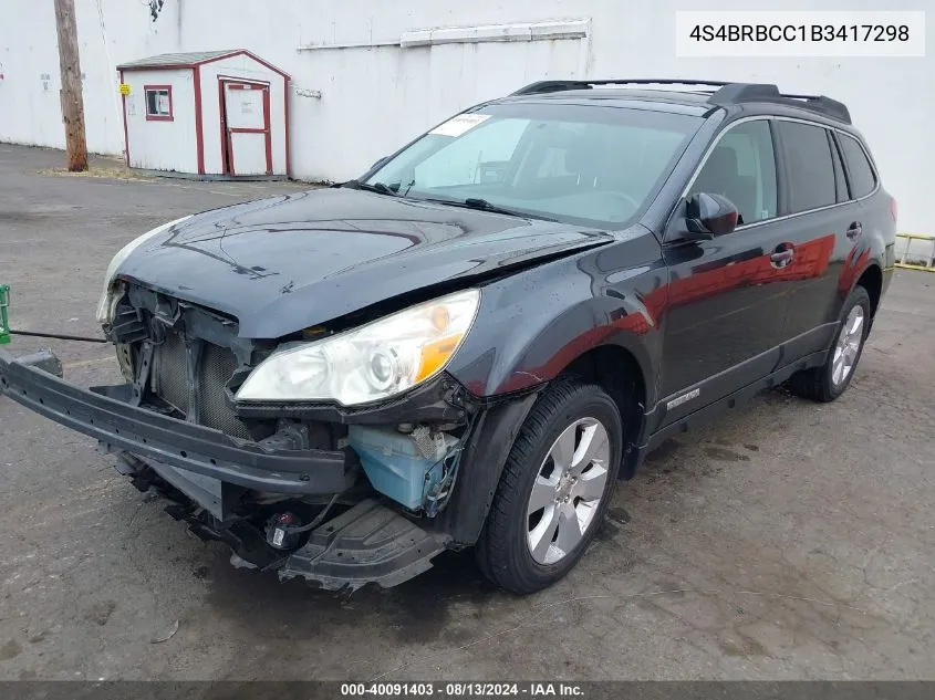 4S4BRBCC1B3417298 2011 Subaru Outback 2.5I Premium