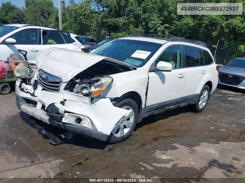 2011 Subaru Outback 2.5I Limited VIN: 4S4BRCKC3B3372937 Lot: 40118333