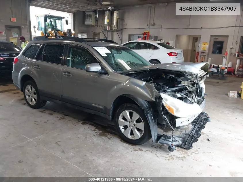 4S4BRCKC1B3347907 2011 Subaru Outback 2.5I Limited