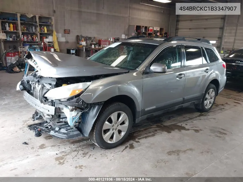 2011 Subaru Outback 2.5I Limited VIN: 4S4BRCKC1B3347907 Lot: 40121936