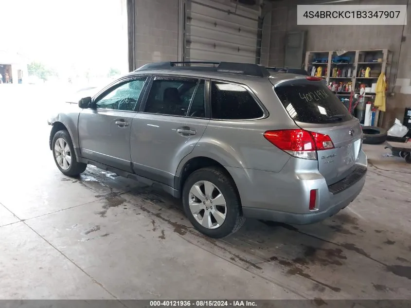 4S4BRCKC1B3347907 2011 Subaru Outback 2.5I Limited