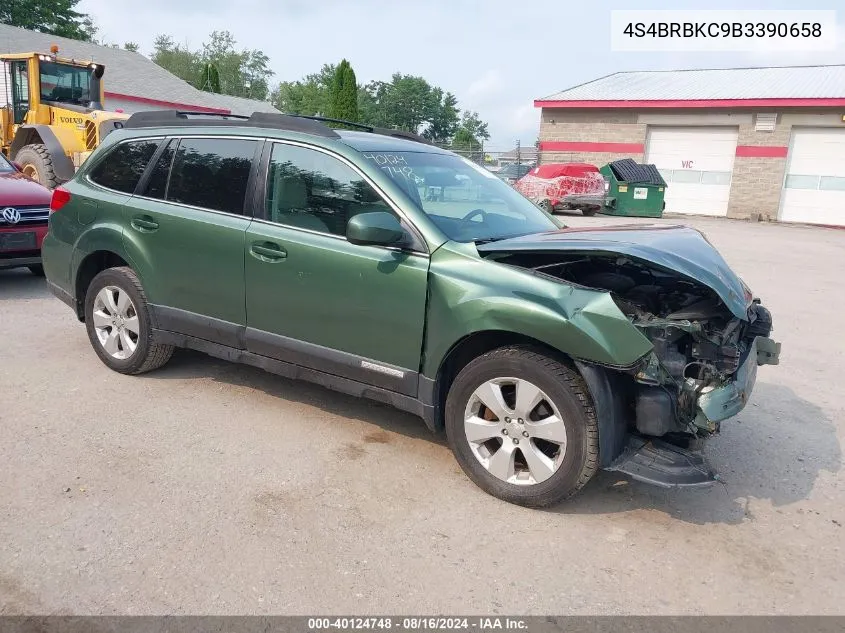 2011 Subaru Outback 2.5I Limited VIN: 4S4BRBKC9B3390658 Lot: 40124748