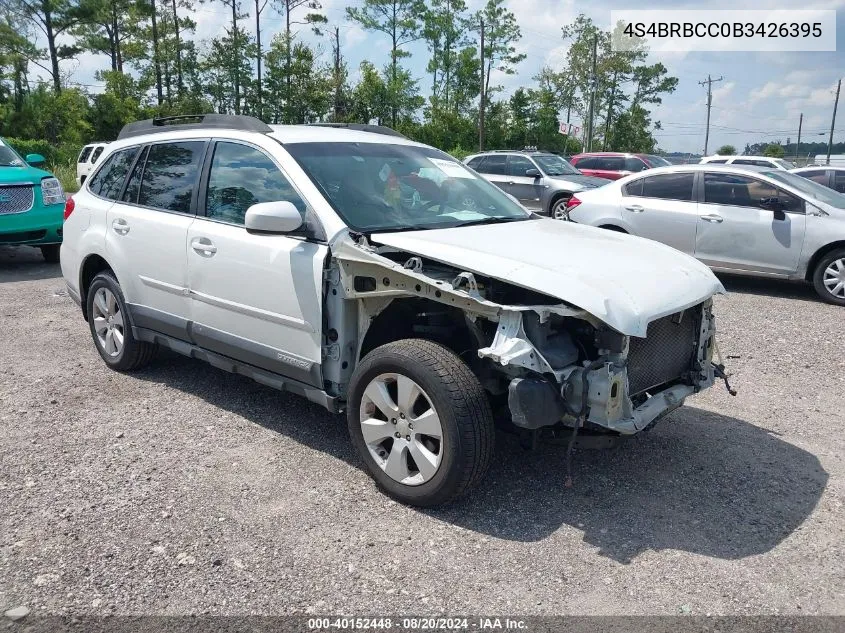 2011 Subaru Outback 2.5I Premium VIN: 4S4BRBCC0B3426395 Lot: 40152448