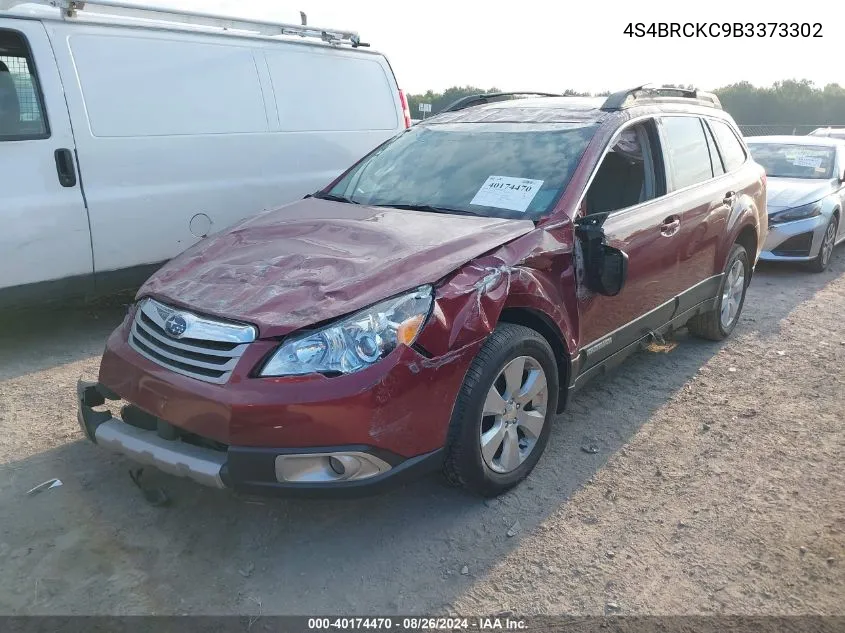 4S4BRCKC9B3373302 2011 Subaru Outback 2.5I Limited