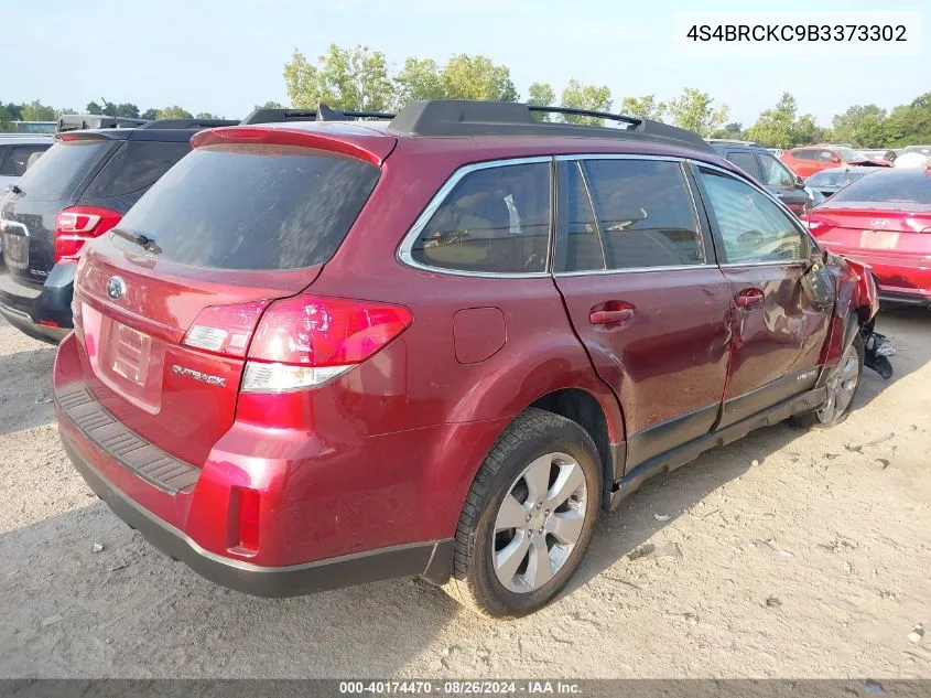 2011 Subaru Outback 2.5I Limited VIN: 4S4BRCKC9B3373302 Lot: 40174470