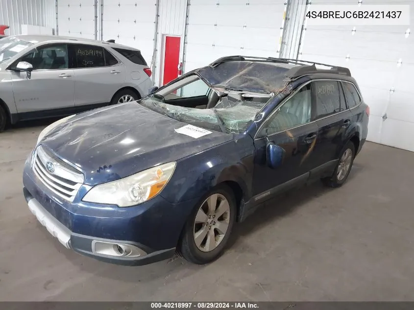 4S4BREJC6B2421437 2011 Subaru Outback 3.6R Limited