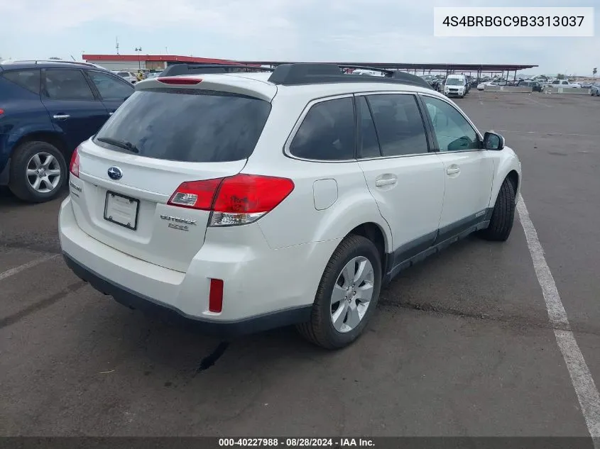 2011 Subaru Outback 2.5I Premium VIN: 4S4BRBGC9B3313037 Lot: 40227988