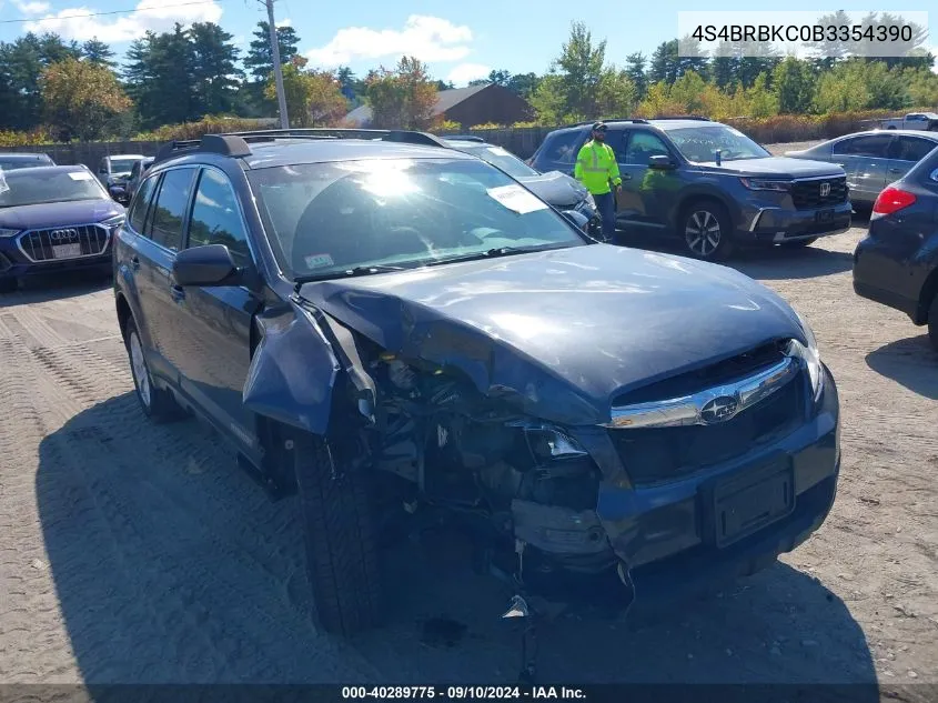 4S4BRBKC0B3354390 2011 Subaru Outback 2.5I Limited