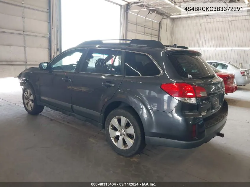 4S4BRCKC3B3372291 2011 Subaru Outback 2.5I Limited