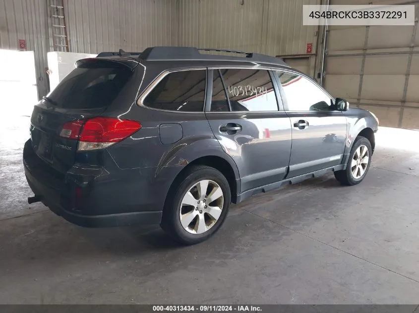 4S4BRCKC3B3372291 2011 Subaru Outback 2.5I Limited