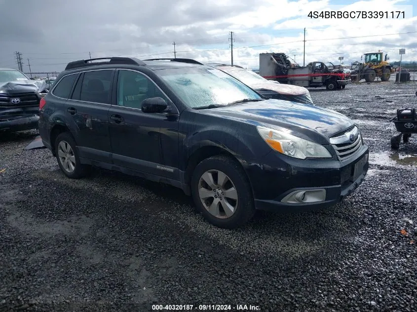 4S4BRBGC7B3391171 2011 Subaru Outback 2.5I Premium