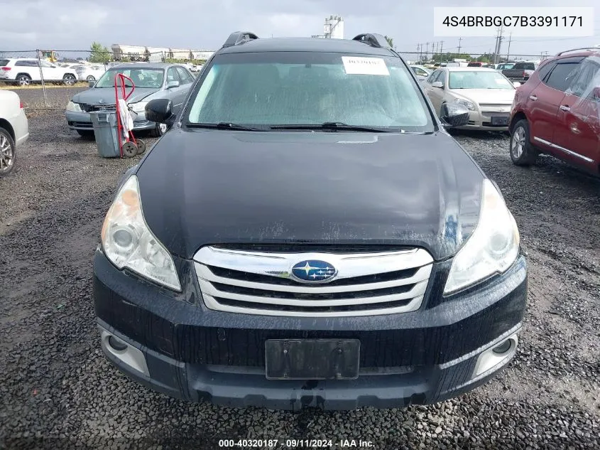 4S4BRBGC7B3391171 2011 Subaru Outback 2.5I Premium