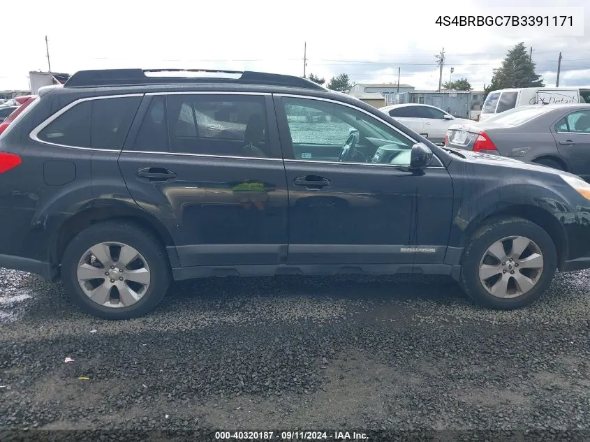 4S4BRBGC7B3391171 2011 Subaru Outback 2.5I Premium