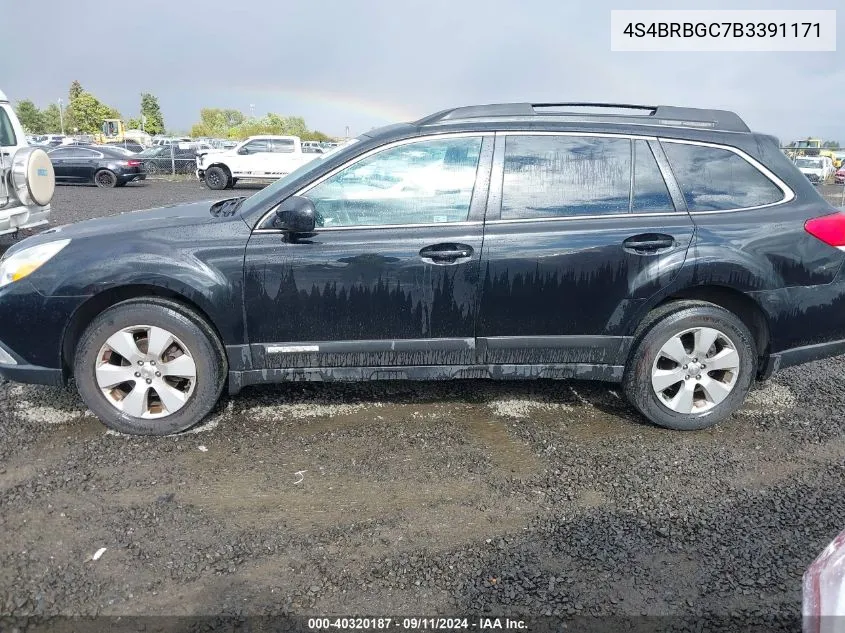 4S4BRBGC7B3391171 2011 Subaru Outback 2.5I Premium