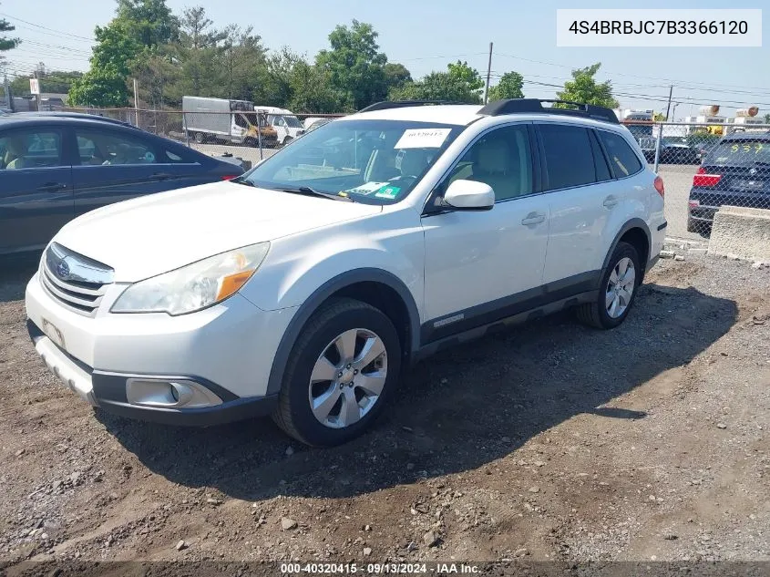 2011 Subaru Outback 2.5I Limited VIN: 4S4BRBJC7B3366120 Lot: 40320415