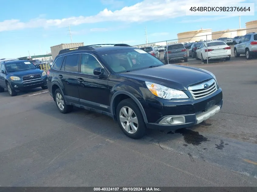 4S4BRDKC9B2376664 2011 Subaru Outback 3.6R Limited