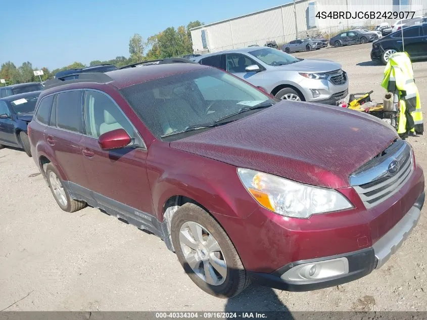 2011 Subaru Outback 3.6R Limited VIN: 4S4BRDJC6B2429077 Lot: 40334304