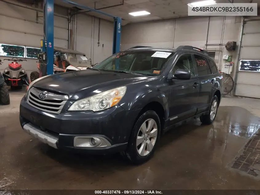 4S4BRDKC9B2355166 2011 Subaru Outback 3.6R Limited