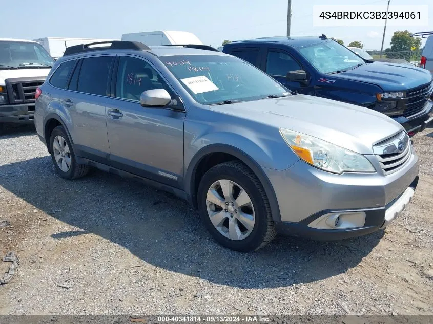 2011 Subaru Outback 3.6R Limited VIN: 4S4BRDKC3B2394061 Lot: 40341814