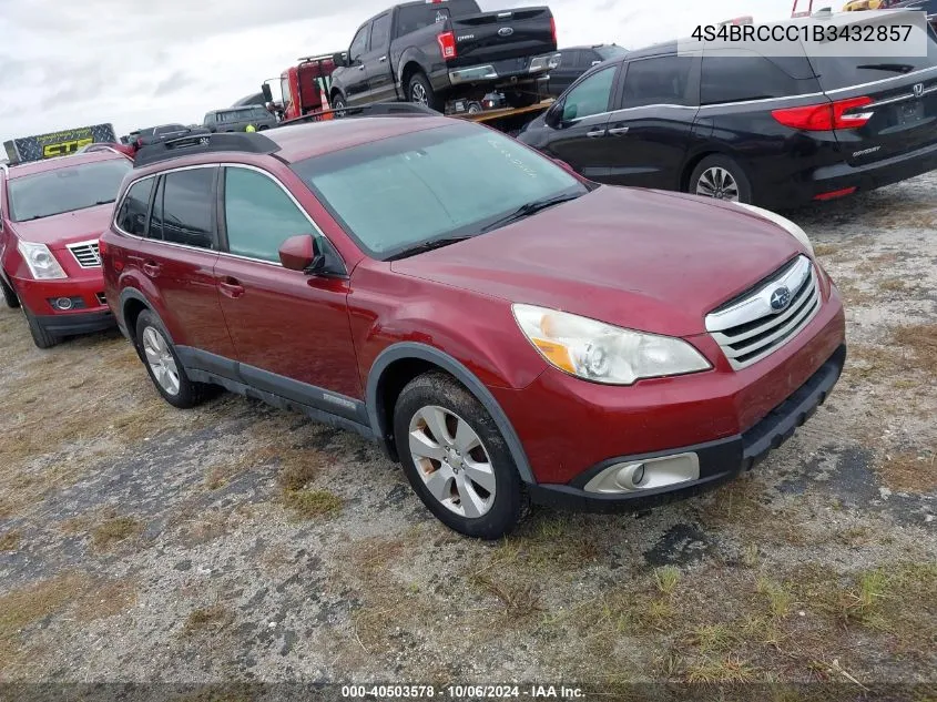 4S4BRCCC1B3432857 2011 Subaru Outback 2.5I Premium