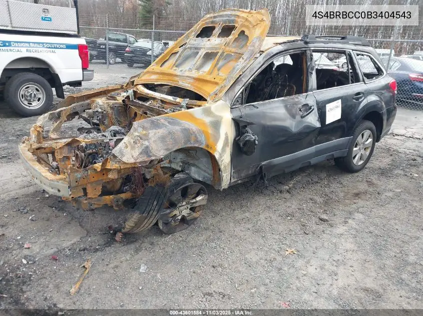 4S4BRBCC0B3404543 2011 Subaru Outback 2.5I Premium