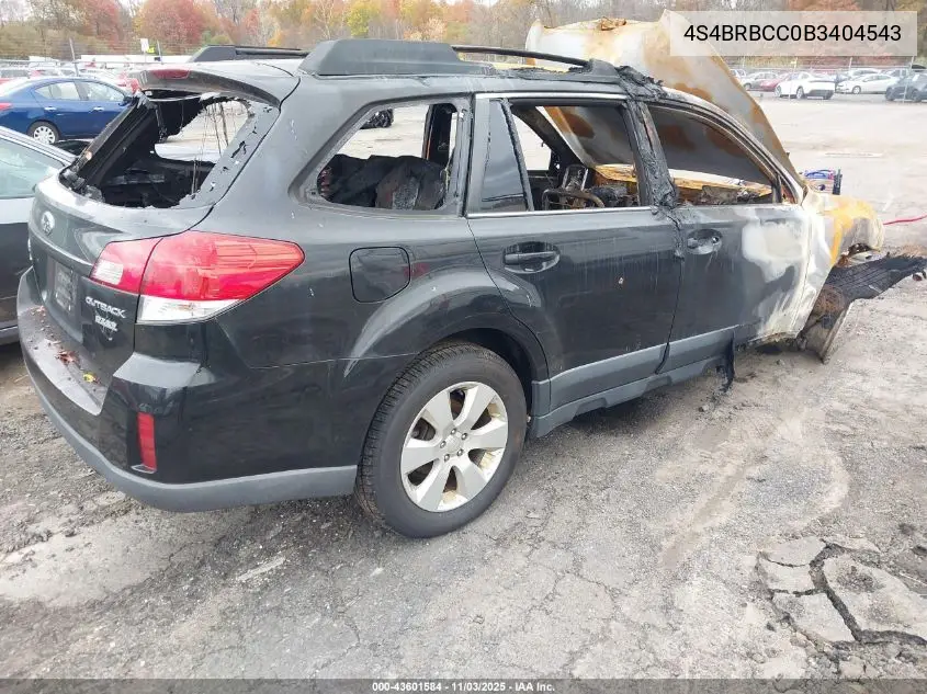 4S4BRBCC0B3404543 2011 Subaru Outback 2.5I Premium