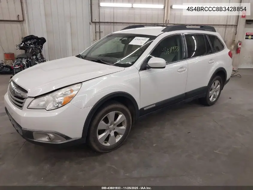 4S4BRCCC8B3428854 2011 Subaru Outback 2.5I Premium