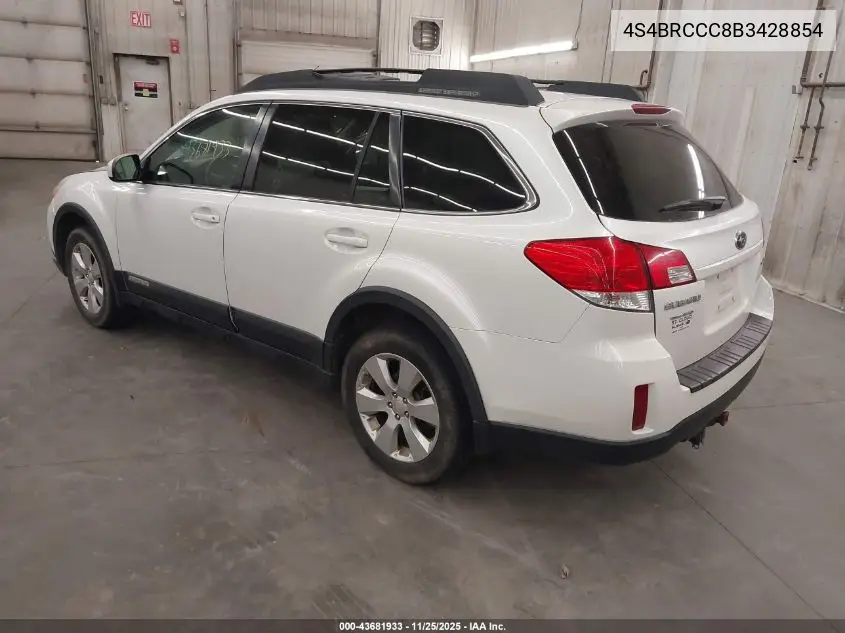 4S4BRCCC8B3428854 2011 Subaru Outback 2.5I Premium
