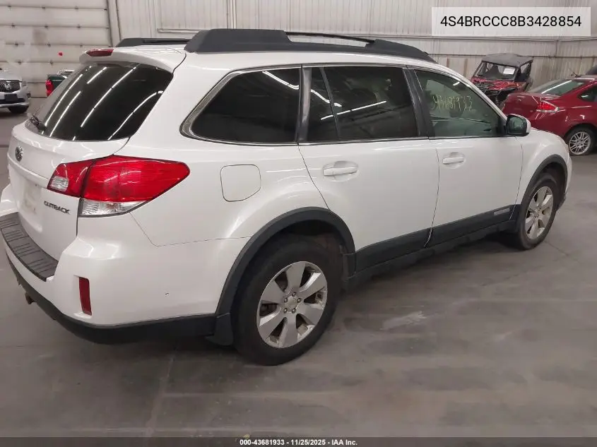 4S4BRCCC8B3428854 2011 Subaru Outback 2.5I Premium