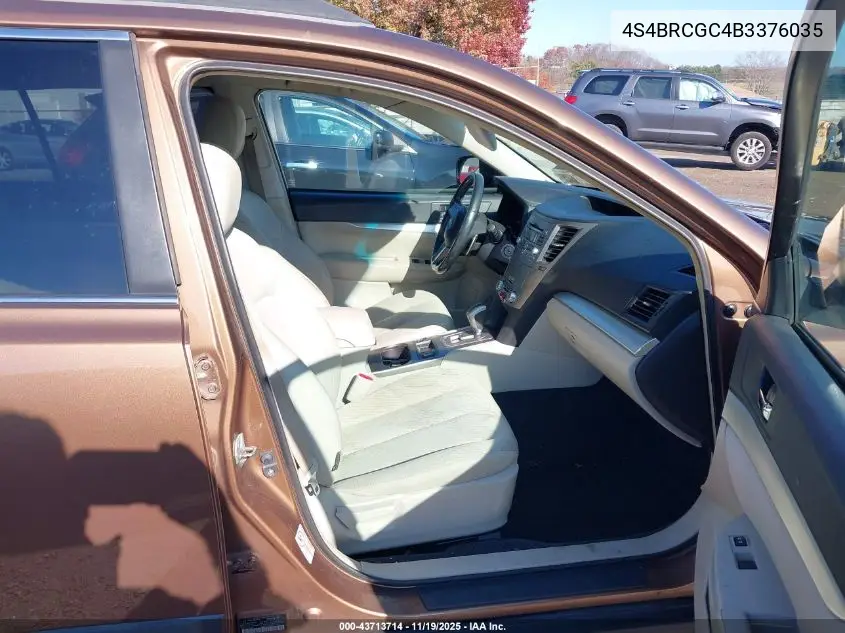 4S4BRCGC4B3376035 2011 Subaru Outback 2.5I Premium