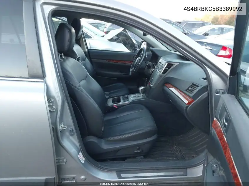 4S4BRBKC5B3389992 2011 Subaru Outback 2.5I Limited