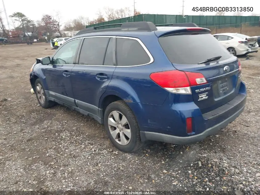 4S4BRBGC0B3313850 2011 Subaru Outback 2.5I Premium