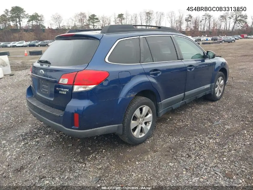 4S4BRBGC0B3313850 2011 Subaru Outback 2.5I Premium