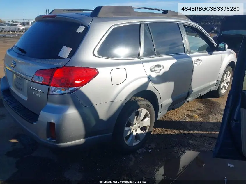 4S4BRBGC3B3398280 2011 Subaru Outback 2.5I Premium
