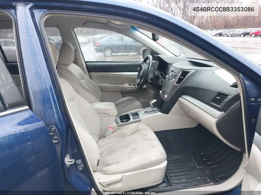 4S4BRCCC8B3353086 2011 Subaru Outback 2.5I Premium