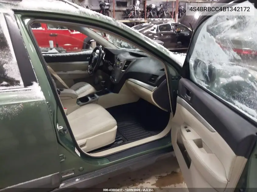 4S4BRBCC4B1342172 2011 Subaru Outback 2.5I Premium
