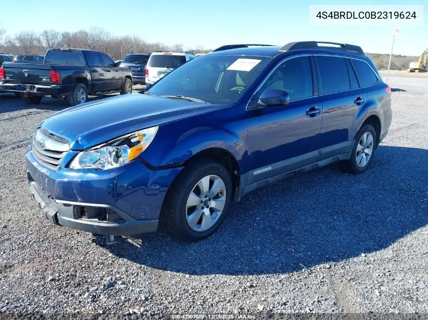 4S4BRDLC0B2319624 2011 Subaru Outback 3.6R Limited