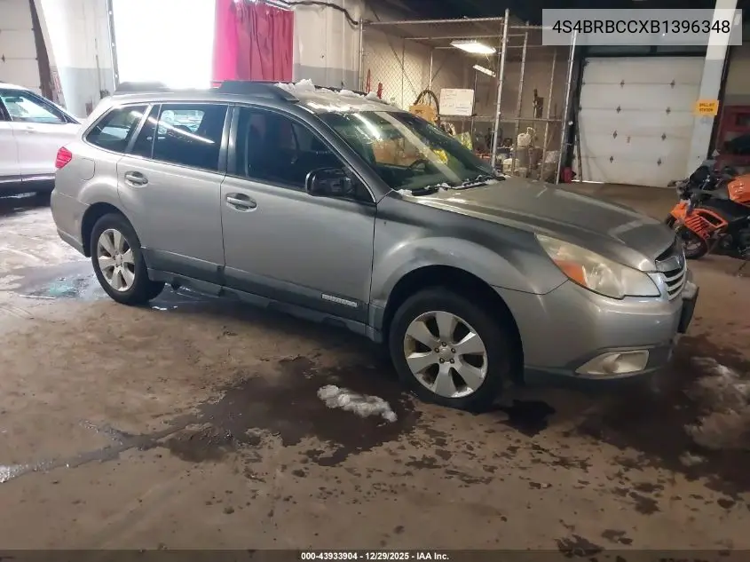 4S4BRBCCXB1396348 2011 Subaru Outback 2.5I Premium