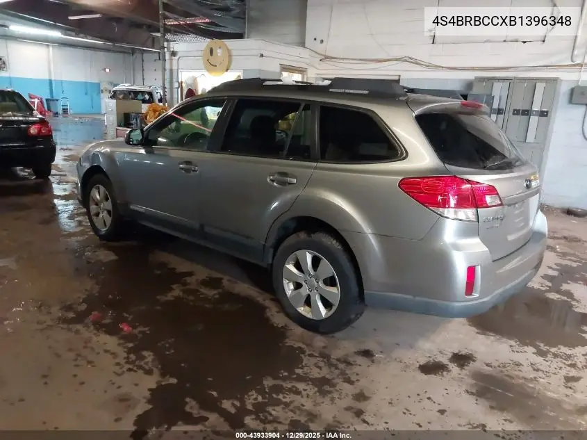 4S4BRBCCXB1396348 2011 Subaru Outback 2.5I Premium