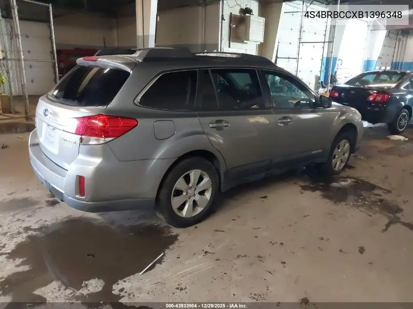 4S4BRBCCXB1396348 2011 Subaru Outback 2.5I Premium
