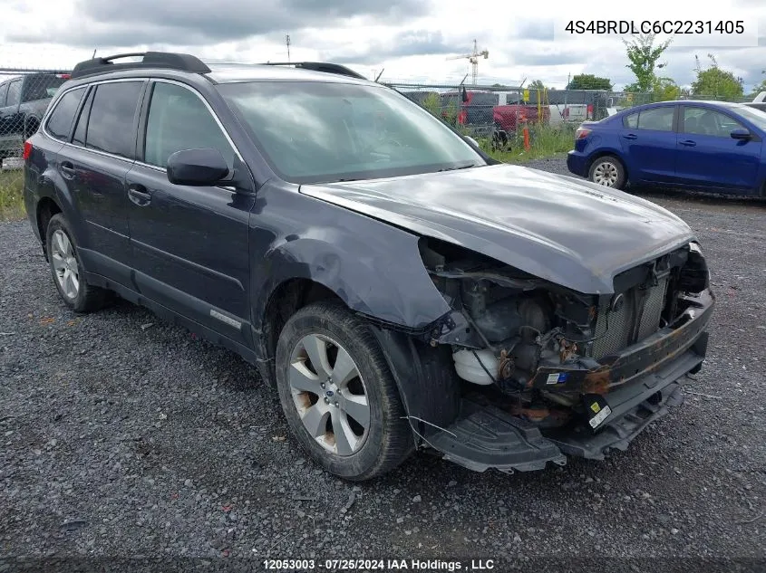 4S4BRDLC6C2231405 2012 Subaru Outback 3.6R Limited