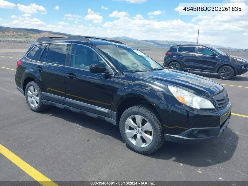 4S4BRBJC3C3261835 2012 Subaru Outback 2.5I Limited