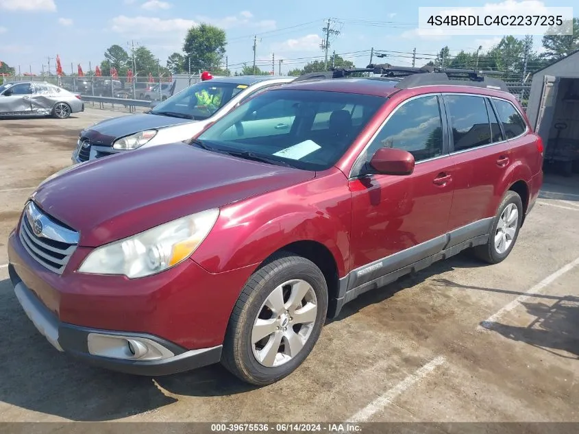 4S4BRDLC4C2237235 2012 Subaru Outback 3.6R Limited