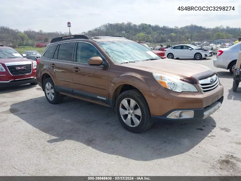 4S4BRCGC2C3298274 2012 Subaru Outback 2.5I Premium