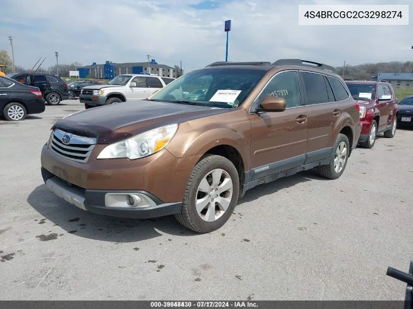 4S4BRCGC2C3298274 2012 Subaru Outback 2.5I Premium