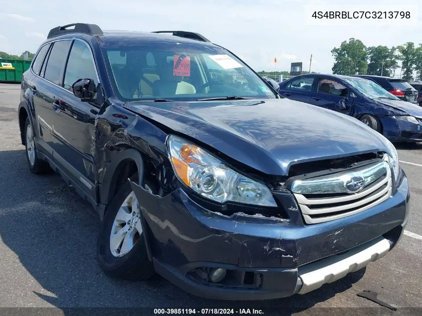 4S4BRBLC7C3213798 2012 Subaru Outback 2.5I Limited