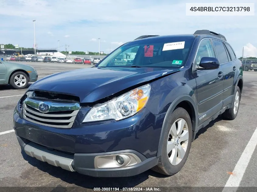 2012 Subaru Outback 2.5I Limited VIN: 4S4BRBLC7C3213798 Lot: 39851194