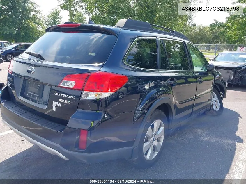 4S4BRBLC7C3213798 2012 Subaru Outback 2.5I Limited